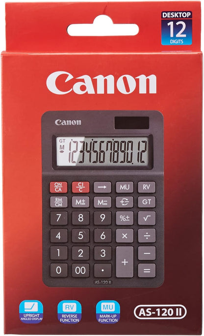 Canon AS-120 II Calculator (Black) - Suitable for home and the office