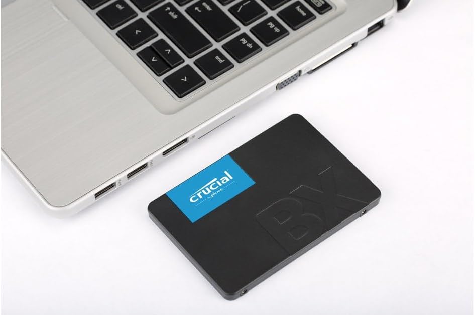 Crucial BX500 3D NAND SATA 2.5 Zoll SSD Drive, 500 GB, CT500BX500SSD1, schwarz