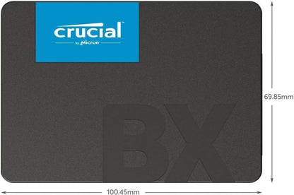 Crucial BX500 3D NAND SATA 2.5 Zoll SSD Drive, 500 GB, CT500BX500SSD1, schwarz
