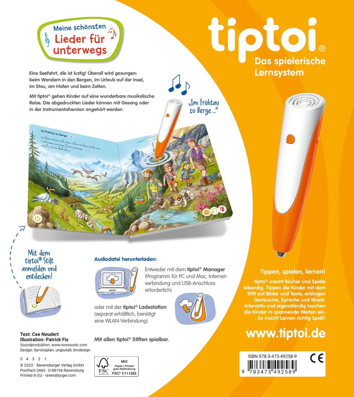 tiptoi® Meine schönsten Lieder für unterwegs