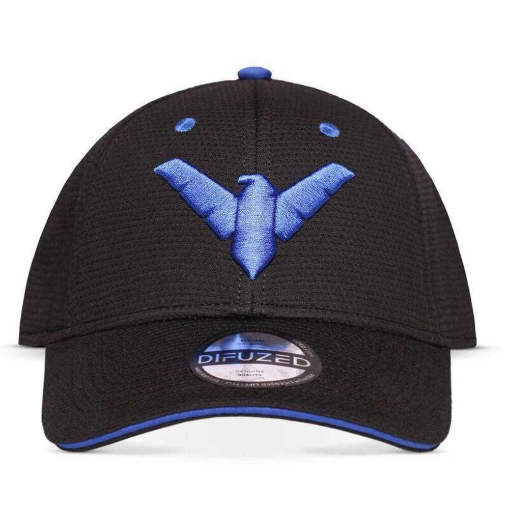 Night Wing Baseball Cap Logo Official Black Warner Snapback One Size, black, One Size
