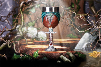 Nemesis Now Officially Licensed Lord of The Rings Frodo Goblet, Brown, 19.5cm