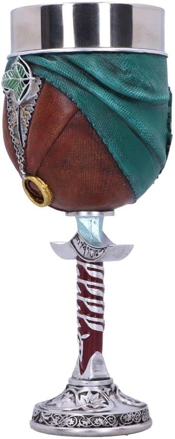 Nemesis Now Officially Licensed Lord of The Rings Frodo Goblet, Brown, 19.5cm