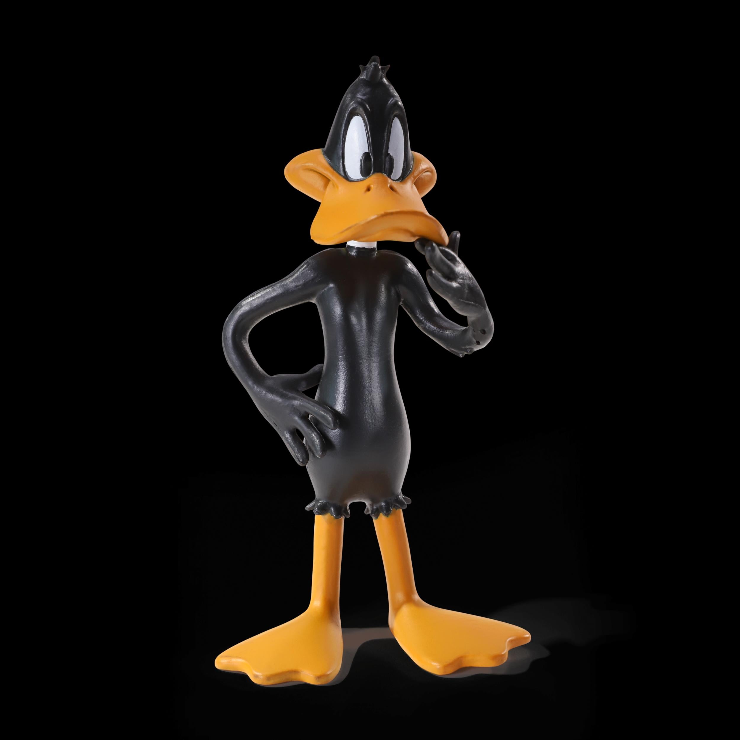 BendyFigs The Noble Collection Looney Tunes Mini Daffy Duck - 4.5in (11.5cm) Noble Toys Miniature Bendable Figure Posable Doll Figures