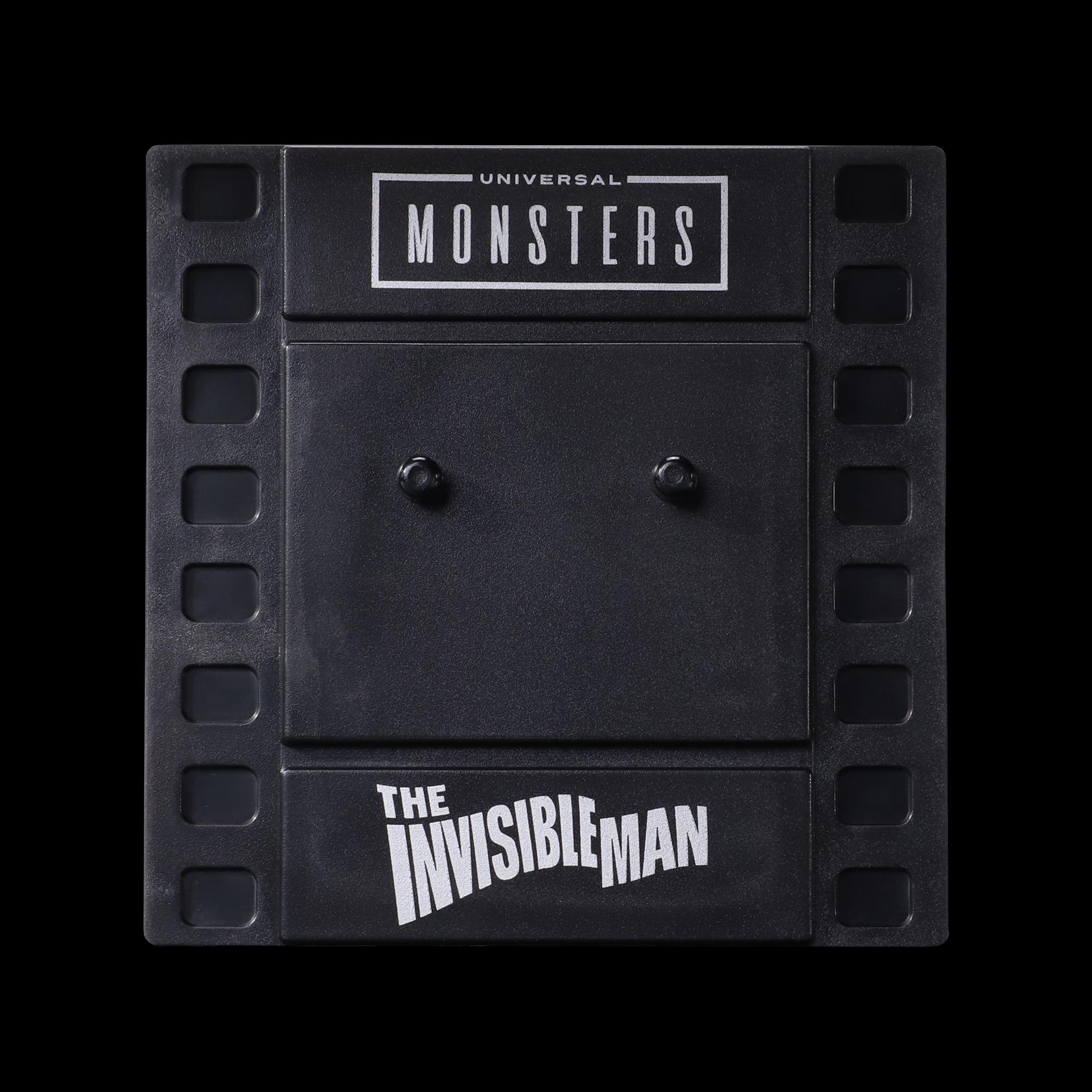 BendyFigs The Noble Collection Universal Monsters Invisible Man - 7.5in (19cm) Noble Toys Bendable Figure Posable Collectible Doll Figures With Stand