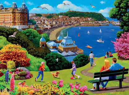 Ravensburger Happy Days Royal Residences 4X 500 Piece Jigsaw Puzzle & Happy Days Collection No.1 Look North 4x 500 Piece Jigsaw Puzzle for Adults and Kids Age 10 Years Up