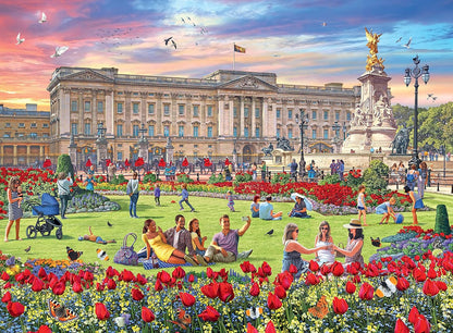Ravensburger Happy Days Royal Residences 4X 500 Piece Jigsaw Puzzle & Happy Days Collection No.1 Look North 4x 500 Piece Jigsaw Puzzle for Adults and Kids Age 10 Years Up