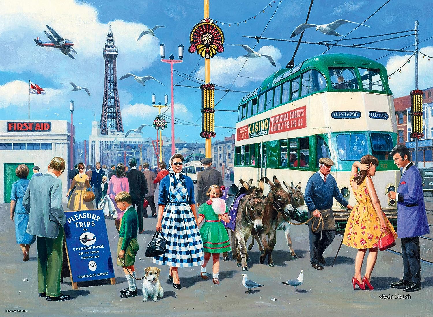 Ravensburger Happy Days Royal Residences 4X 500 Piece Jigsaw Puzzle & Happy Days Collection No.1 Look North 4x 500 Piece Jigsaw Puzzle for Adults and Kids Age 10 Years Up