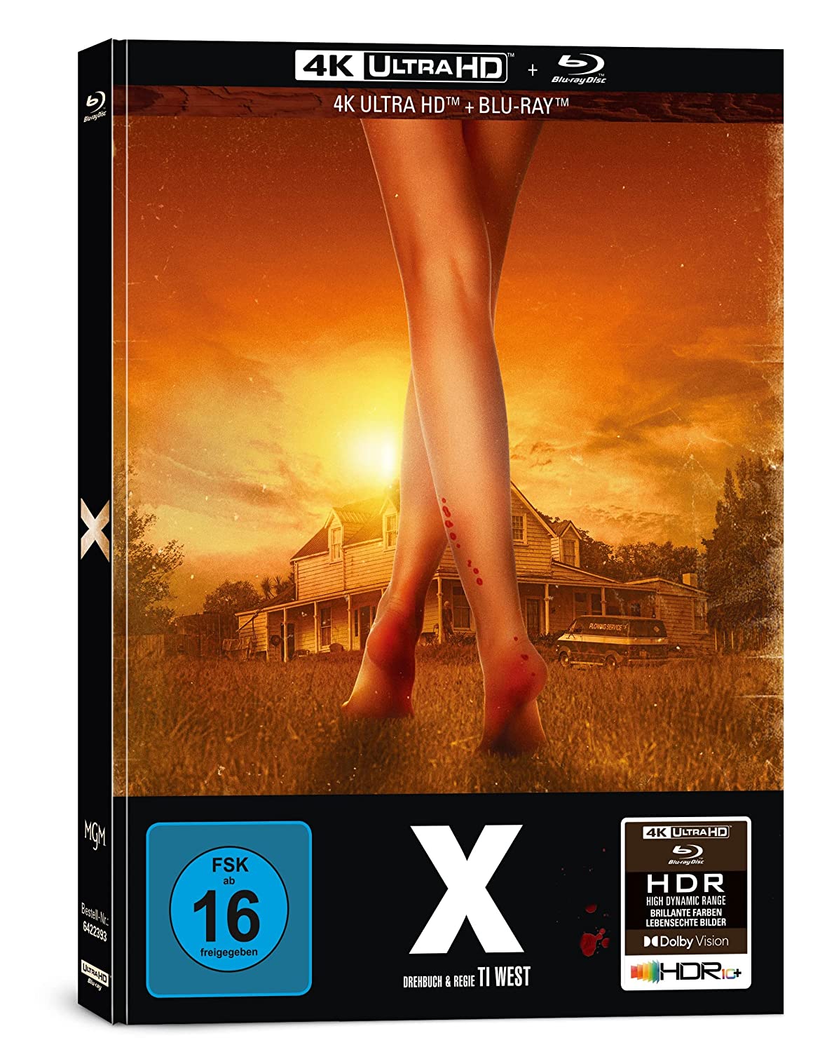 X - 2-Disc Limited Collector's Edition im Mediabook - Cover B (Deutsch/OV) (UHD-Blu-ray + Blu-ray)
