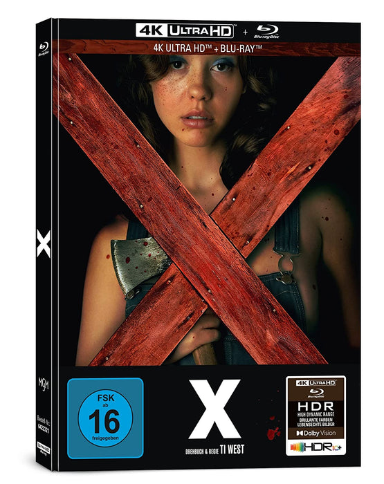 X - 2-Disc Limited Collector's Edition im Mediabook - Cover A (Deutsch/OV) (UHD-Blu-ray + Blu-ray)