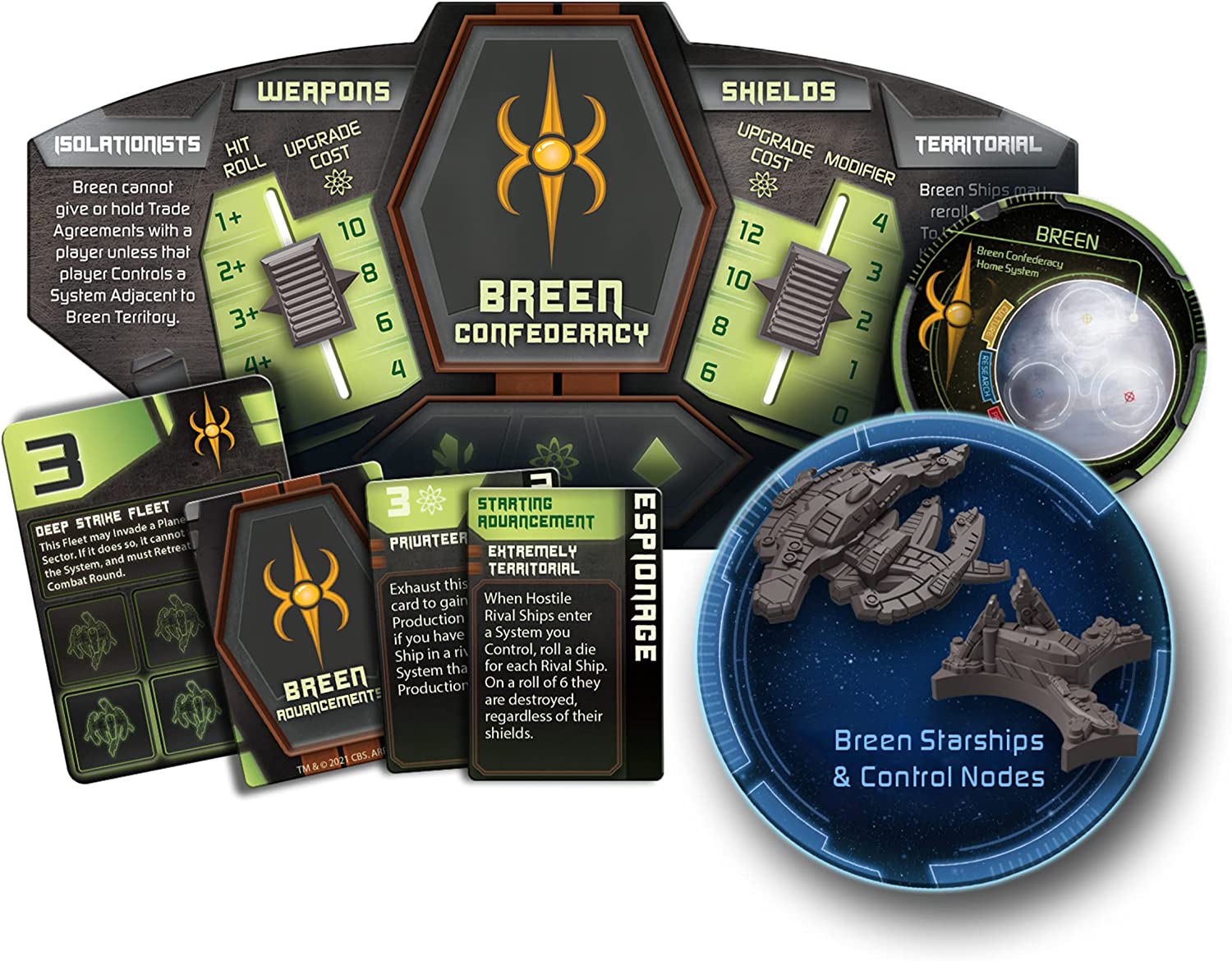 Gale Force Nine: Star Trek Ascendancy Breen Confederacy Expansion