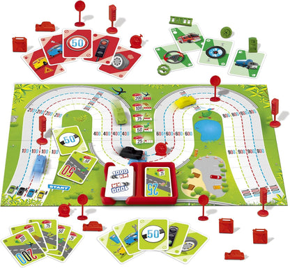 JUMBO 19900 1000KM bordspel - Familiespel - Nederlandse editie - voor 2 tot 4 spelers vanaf 5 jaar - Gezelschapsspel voor kinderen