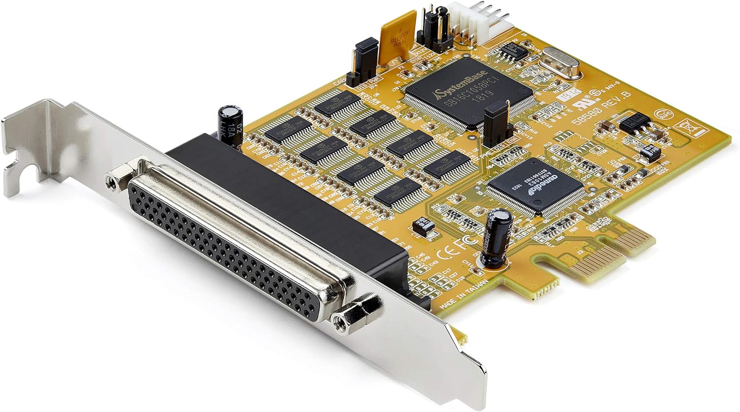 StarTech.com 8-Port PCI Express RS232 Serial Adapter Card - PCIe RS232 Serial Card - 16C1050 UART - Multiport Serial DB9 Controller/Expansion Card - 15kV ESD Protection - Windows & Linux (PEX8S1050