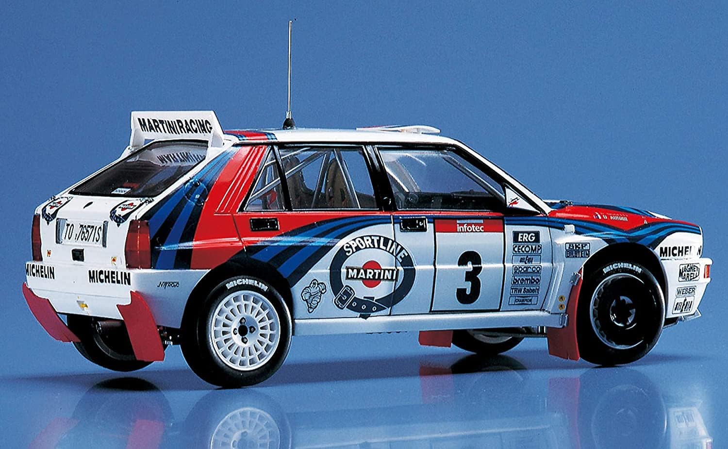 Hasegawa Fiat HMCR15 1:24 Scale Lancia Super Delta 92 WRC Plastic Model