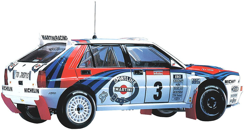 Hasegawa Fiat HMCR15 1:24 Scale Lancia Super Delta 92 WRC Plastic Model