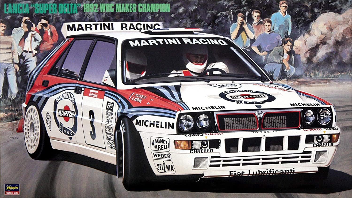 Hasegawa Fiat HMCR15 1:24 Scale Lancia Super Delta 92 WRC Plastic Model