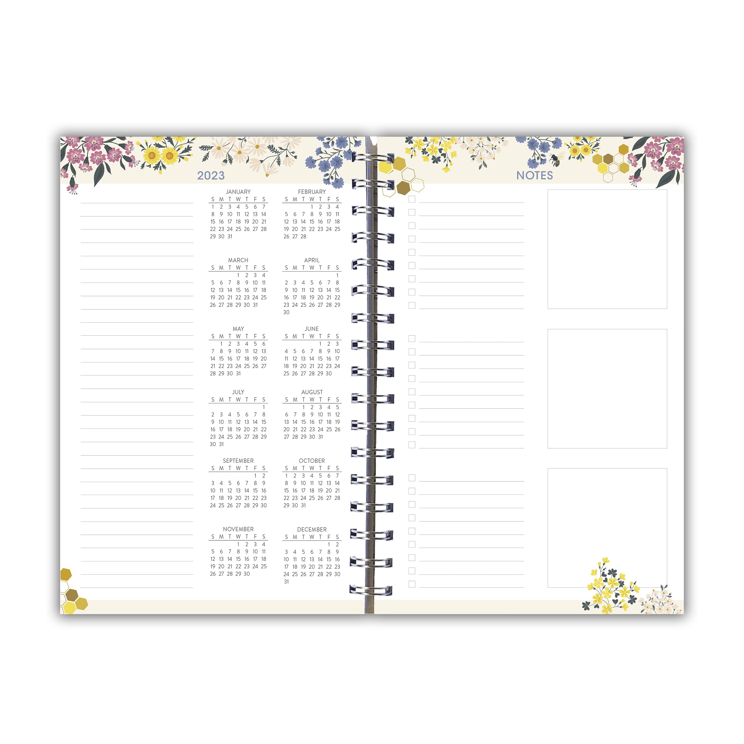 Floral Bees Weekly Planner (DESIGNER ENGAGEMENT