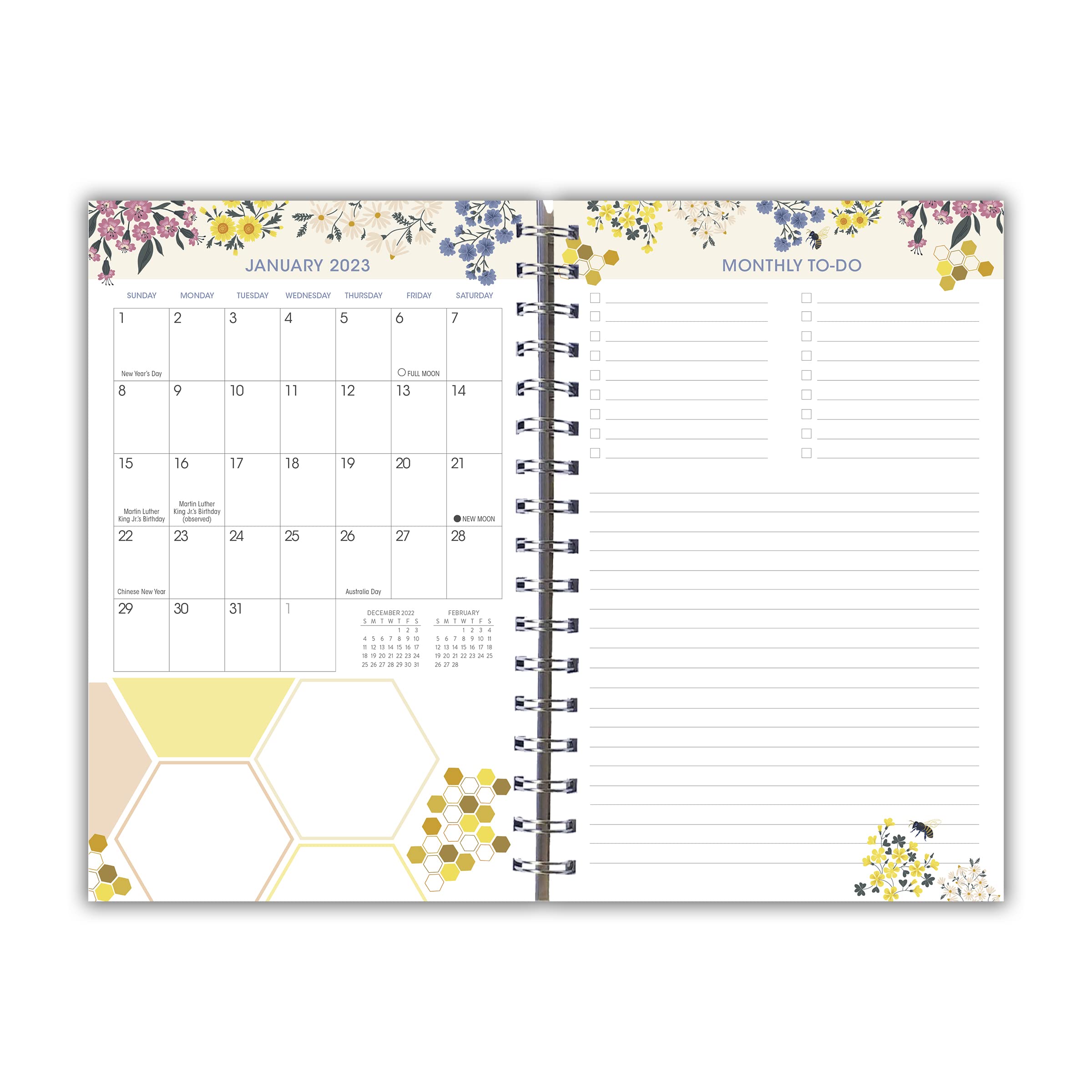 Floral Bees Weekly Planner (DESIGNER ENGAGEMENT