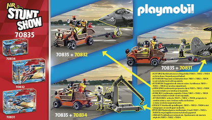 Playmobil 70835 Air Stunt Show Mobile Repair Service, Repair Vehicle with Mechanic, Fun Imaginative Role-Play, PlaySets Suitable for Children Ages 5+