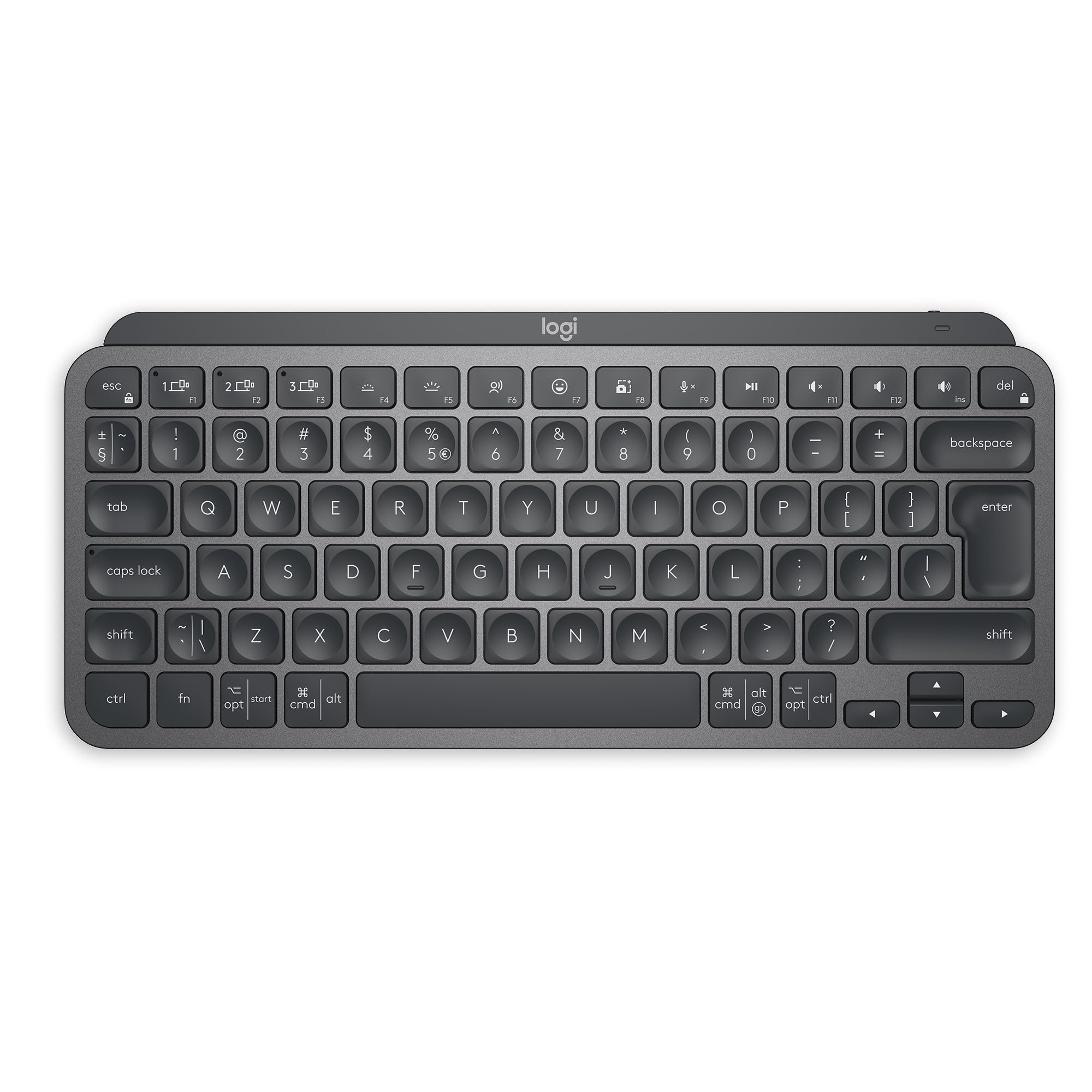Logitech MXKEYS MINI WRLS VERLICHTDE KB GRAFIET - PAN - NORDIC