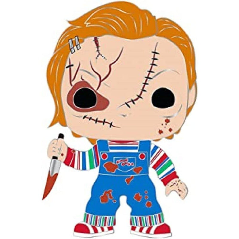 Funko Pop! Large Enamel Pin HORROR: CHUCKY - Chucky - Chucky Enamel Pins - Cute Collectable Novelty Brooch - for Backpacks & Bags - Gift Idea - Official Merchandise - Movies Fans