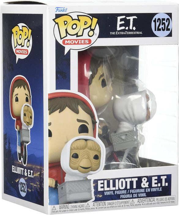 Funko POP Movies: ET- Elliot w/ET in Bike Basket, Multicolor, One Size (50768) & POP Movies: E.T. 40th - E.T. in disguise, Multicolor, One Size (63990