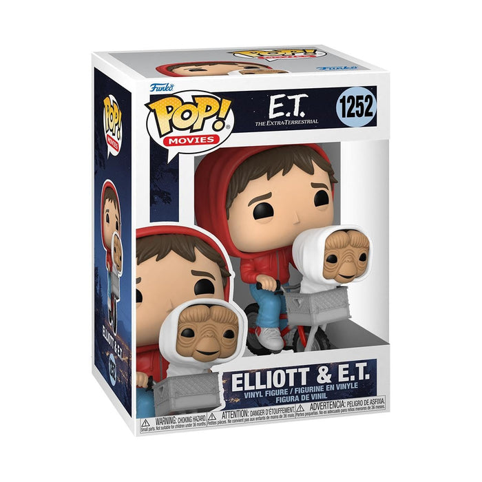 Funko POP Movies: ET- Elliot w/ET in Bike Basket, Multicolor, One Size (50768) & POP Movies: E.T. 40th - E.T. in disguise, Multicolor, One Size (63990