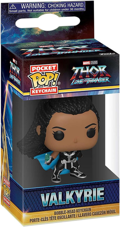 Funko Pop! Keychain: Marvel: Thor: Love and Thunder - Valkyrie - Neuartiger Schlüsselanhänger - Vinyl-Minifigur Zum Sammeln - Strumpffüller - Geschenkidee - Offizielle Handelswaren - Movies Fans