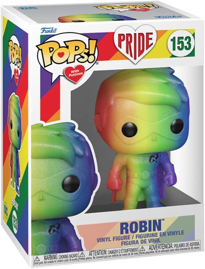 Funko Pop! Heroes: DC Pride - Robin - DC Comics - Figura de Vinilo Coleccionable - Idea de Regalo- Mercancia Oficial - Juguetes para Niños y Adultos - Comic Books Fans