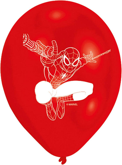 Amscan 999233 Latex Balloons Spider Man Pack of 6 Balloons