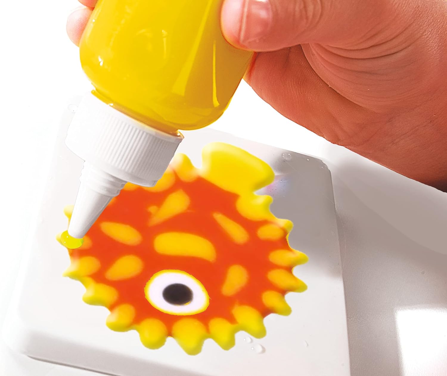 Simba 106322497 - Aqua Gelz Deluxe Ritterburg, Bastelset, Kreativ, 8 Flaschen Farbgel, 6 Formen, 5x Wasserzusatz, Schale mit Burg Aufsatz, Sticker, ab 8 Jahren