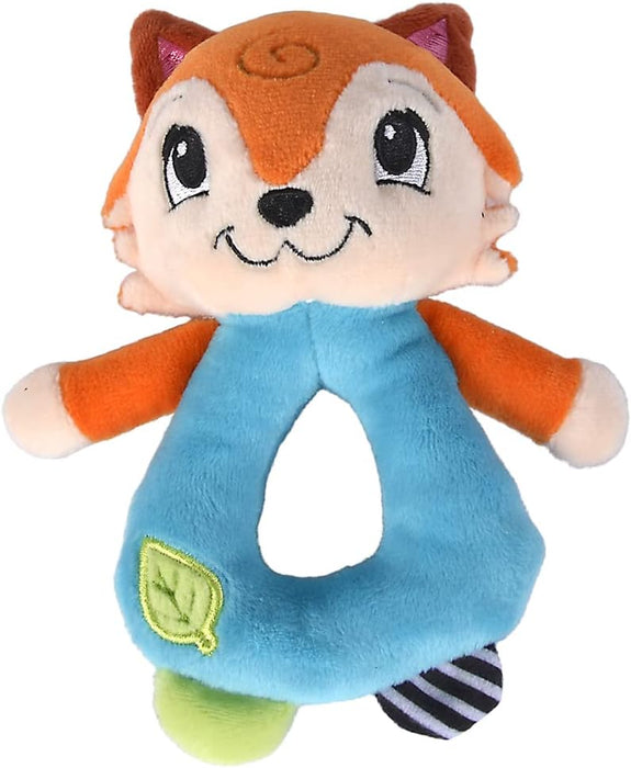 Simba ABC Forest Friends 104010115 Grasping Toy, Deer and Fox with Rattle Ball, 19 cm, Baby Toy, from The First Months of Life