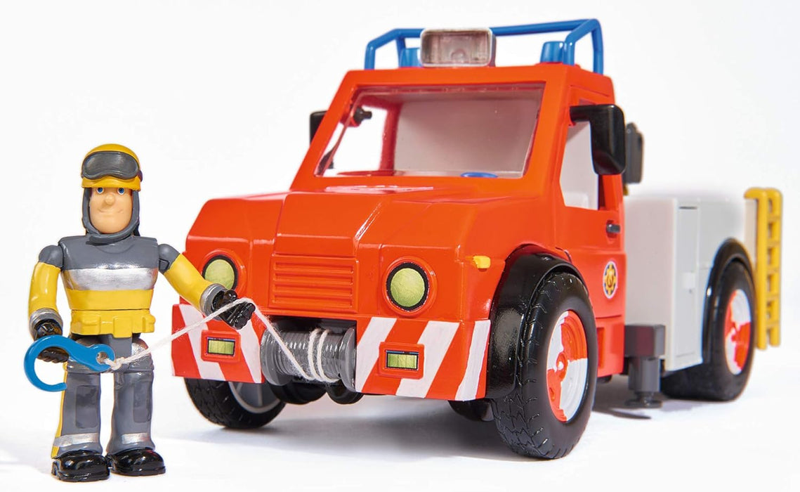 Sam El Bombero - camión Rescate 23 cm con Figura y Caballo (Simba Dickie 9258280