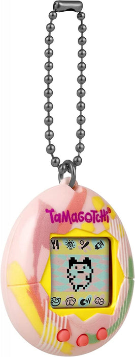 TAMAGOTCHI Original Bandai Tamagotchi Art Style Shell with Chain - The Original Virtual Reality Pet 429883NBNP, Pink (42883NBNP