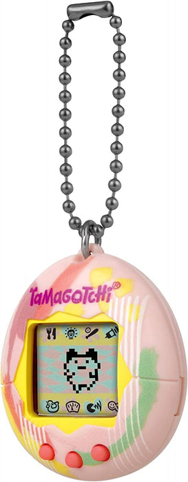 TAMAGOTCHI Original Bandai Tamagotchi Art Style Shell with Chain - The Original Virtual Reality Pet 429883NBNP, Pink (42883NBNP