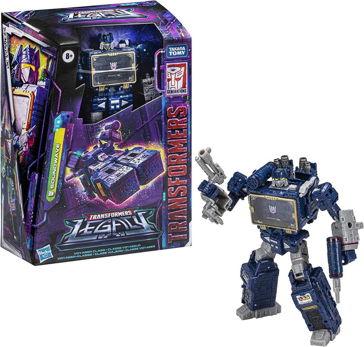 Transformers Toys Generations Legacy Voyager Soundwave Action Figure – 8 and Up, 17.5 cm, Multicolor, S (F3517