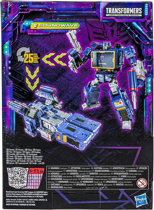 Transformers Toys Generations Legacy Voyager Soundwave Action Figure – 8 and Up, 17.5 cm, Multicolor, S (F3517