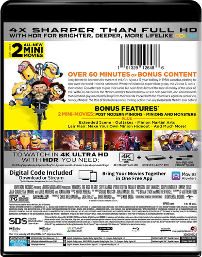 Minions: The Rise of Gru - Collector's Edition 4K Ultra HD + Blu-ray + Digital
