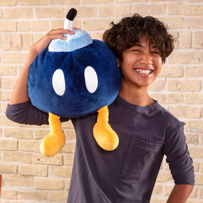 Club Mocchi Mocchi- Nintendo Super Mario Plush — Bob-omb Plushie — Collectible Squishy Plushies — 15 Inch