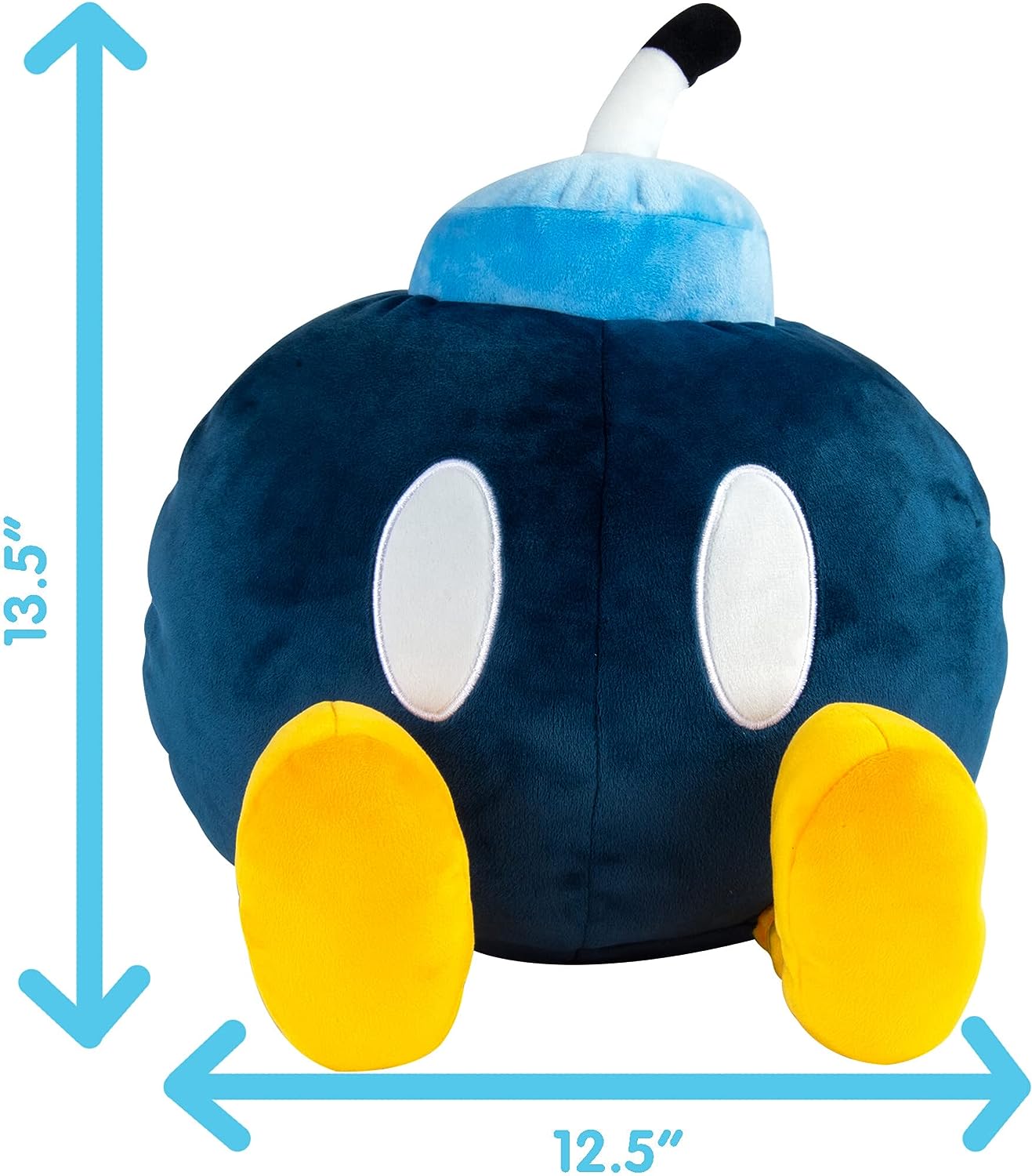 Club Mocchi Mocchi- Nintendo Super Mario Plush — Bob-omb Plushie — Collectible Squishy Plushies — 15 Inch