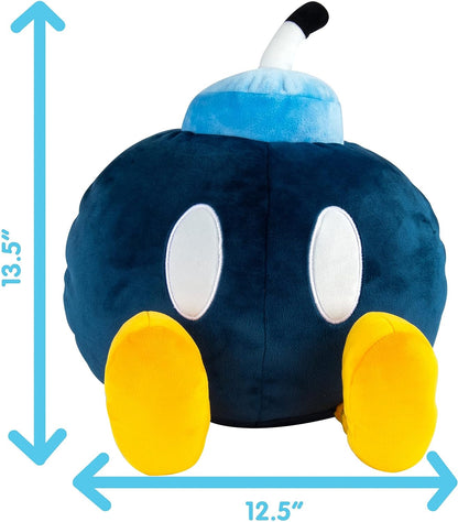 Club Mocchi Mocchi- Nintendo Super Mario Plush — Bob-omb Plushie — Collectible Squishy Plushies — 15 Inch