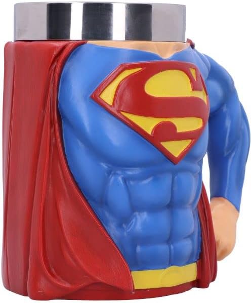 Nemesis Now Officially Licensed Superman Hero Tankard, Blue, 16.3cm