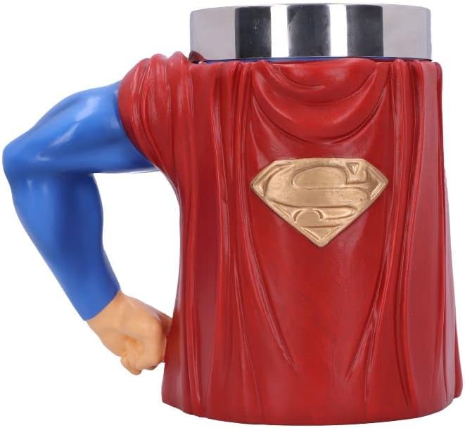 Nemesis Now Officially Licensed Superman Hero Tankard, Blue, 16.3cm