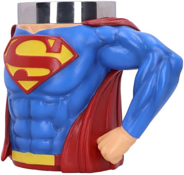 Nemesis Now Officially Licensed Superman Hero Tankard, Blue, 16.3cm