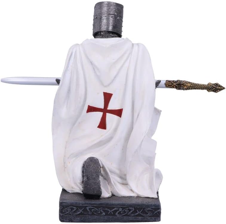 Nemesis Now Knight's Oath Pen Holder, Whilte, 16.8cm, White