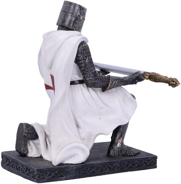Nemesis Now Knight's Oath Pen Holder, Whilte, 16.8cm, White