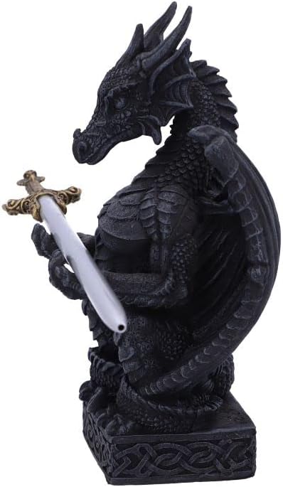 Nemesis Now Dragon Oath Pen Holder, Black, 15.2cm