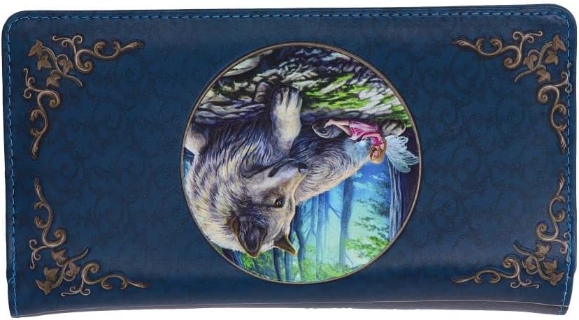 Nemesis Now Lisa Parker Fairy Stories Embossed Purse 18.5cm, PU, Multi Coloured, Lisa Parker Merchandise, 3D Effect Detailing, Large Cash and Cards Compartments