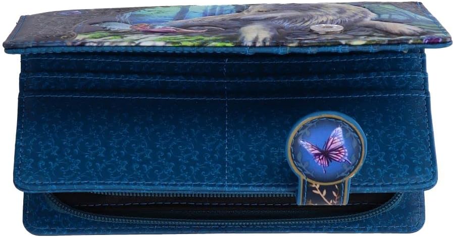 Nemesis Now Lisa Parker Fairy Stories Embossed Purse 18.5cm, PU, Multi Coloured, Lisa Parker Merchandise, 3D Effect Detailing, Large Cash and Cards Compartments