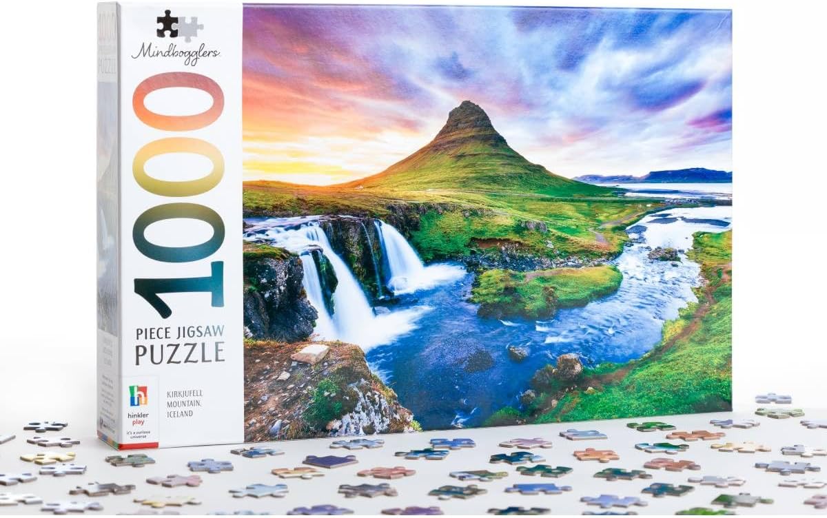 Mindbogglers 1000-Piece Jigsaw Puzzle: Kirkjufell Mountain, Iceland